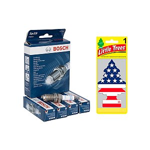 Kit 4Velas Ignição F000KE0P39 Original Bosch + Brind Little Trees