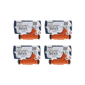 Kit 4 Bico Injetor 0280157153 Original Bosch