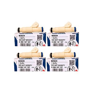 Kit 4 Bico Injetor 0280157157 Origina Bosch