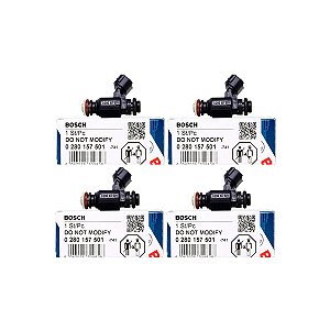 Jogo 4 Bico Injetor 0280157501 Original Bosch