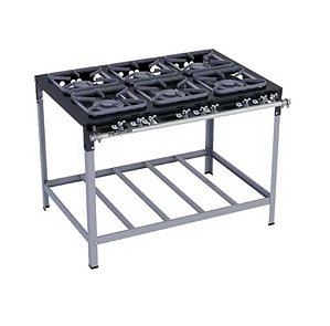 Fogão Industrial 6 Bocas 30X30 Metalmaq