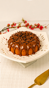 Bolo de cenoura com brigadeiro
