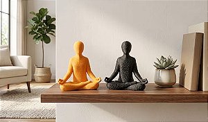Escultura Meditação Zen