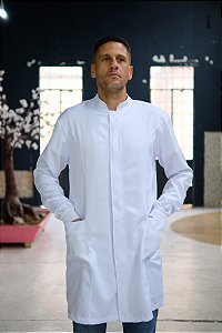 Jaleco Masculino Gola Padre Masculino Branco