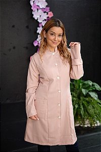Jaleco Gola Padre Feminino Elegance Rose