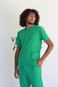 Scrub Milano Masculino Verde jade | Signature