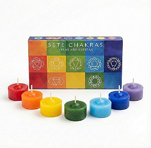 VELA AROMÁTICA SETE CHAKRAS