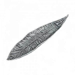 INCENSARIO FOLHA CANOA PRATA