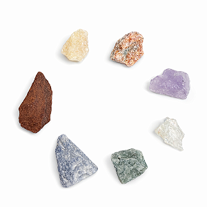 KIT PEDRAS 7 CHAKRAS BRUTA