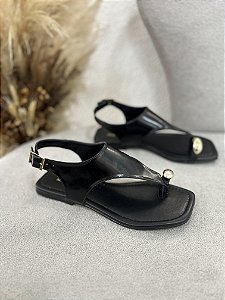 Sandália Dedo Chic Preta