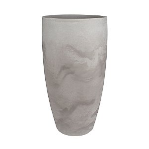 Vaso Conico Slim Liso 45 Cimento Queimado