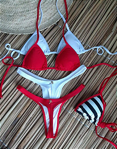 KIT 2 KINIS MICRO FIO ASA DELTA + SUTIAN AVULSO
