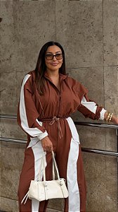 Conjunto Tracksuit Feminino Terracota