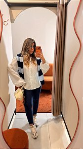 Legging de Pezinho Azul Marinho Feminina