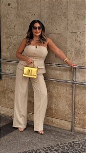 Conjunto Cana Bege Feminino de Verão
