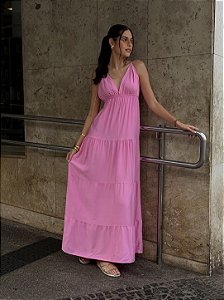 Vestido Longo Anabella Rosa