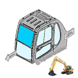 Para-brisa Frontal Superior Komatsu PC200-6 20Y5438122
