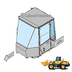 Vidro Lateral Traseiro Esquerdo Komatsu WA200-5 418-926-3581