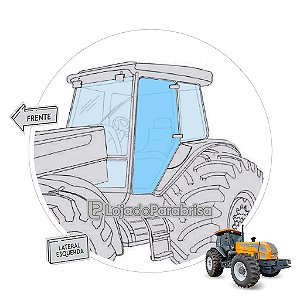 Vidro Porta Esquerda G2 Trator Valtra BHG2 83862600