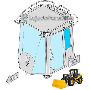 Vidro Janela Esquerda Traseiro Jonh Deere 524K T249265