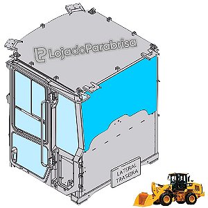 Vidro Vigia Traseiro Carregadeira Caterpillar 924K 341-9903