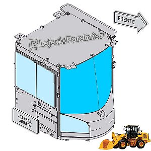Vidro Para-brisa Carregadeira Caterpillar 924K 580-8829