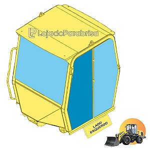 Vidro da Porta Carregadeira New Holland 12D EVO 47690868