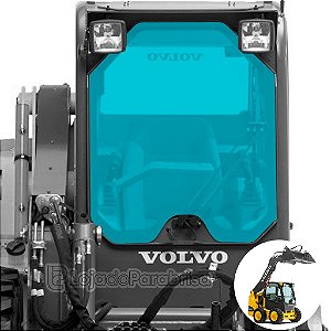 Vidro Parabrisa Mini Carregadeira Volvo Mc90/Jcb 190