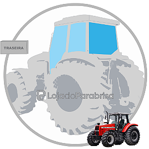 Vidro Vigia Traseiro Trator Massey Ferguson 680