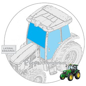 Para-brisa Frontal Trator John Deere 5078E