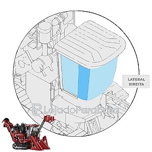 Vidro Para-brisa Lateral Direito Colheitadeira Case A8800