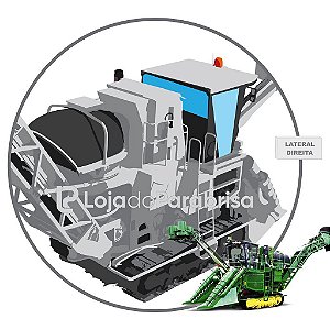 Vidro Traseiro Colheitadeira John Deere CH570 KXE10405