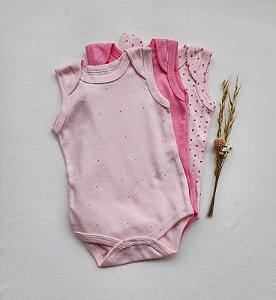 Kit 3 Bodies Regata Suedine