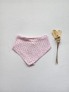 Babador Bandana de Bolinhas Pretas