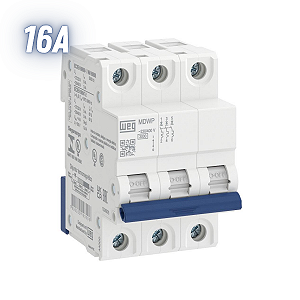 Disjuntor Tripolar 16a Termomagnético Curva C - WEG