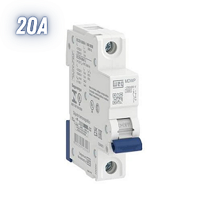 Disjuntor Monopolar 1 Polo 20a Termomagnético Curva C - WEG