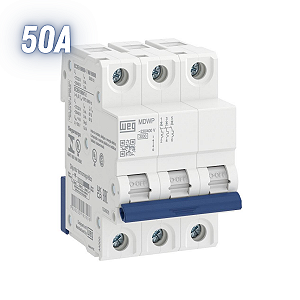 Disjuntor Tripolar 50a Termomagnético Curva C - WEG