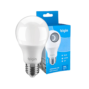 Lâmpada Led Bulbo Bivolt A60 9w Branca Fria - Elgin 6500k