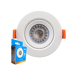Luminária Spot Led Redondo 3w 3000k Branca Fria Mr11  Elgin