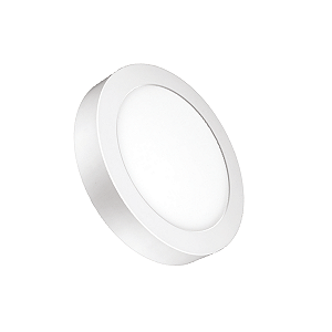 Luminária Painel LED Redondo Sobrepor 18W 6500K Branca Fria Bivolt Elgin