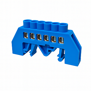 Barram. N Fech. para Trilho DIN - 6P