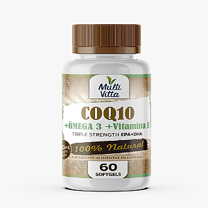 COQ 10+OMEGA 3 +VITAMINA E 60 CAPS MULTIVITTA