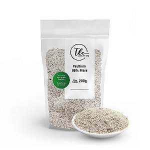 Psyllium 99% Fibra (Psillium) 200g TLC Tudo Low Carb