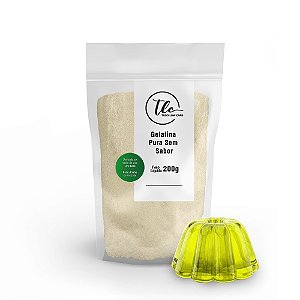 Gelatina Natural Pura sem Sabor (Incolor) 200g TLC Tudo Low Carb