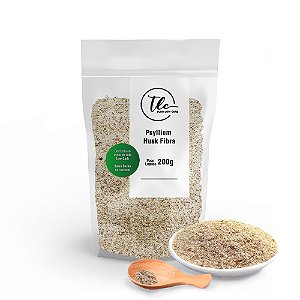 Psyllium Husk Fibra Sem Glúten (Psillium) 200g TLC Tudo Low Carb