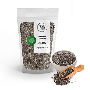 Semente de Chia Preta 250g Tlc Tudo Low Carb