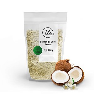Farinha de Coco Branca Sem Glúten 200g TLC Tudo Low Carb