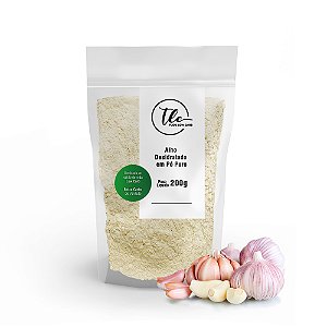 Alho em Pó Desidratado Puro 200g TLC Tudo Low Carb