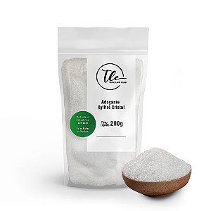 Xilitol Cristal Adoçante 200g TLC Tudo Low Carb