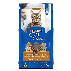 Cat Chow Castrados Peixe 2,7kg